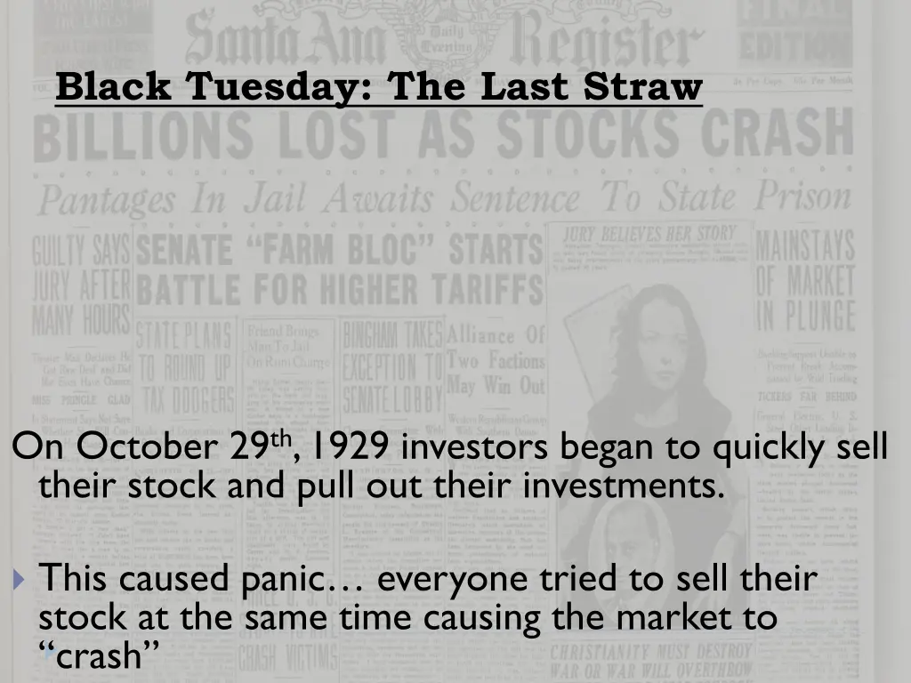 black tuesday the last straw