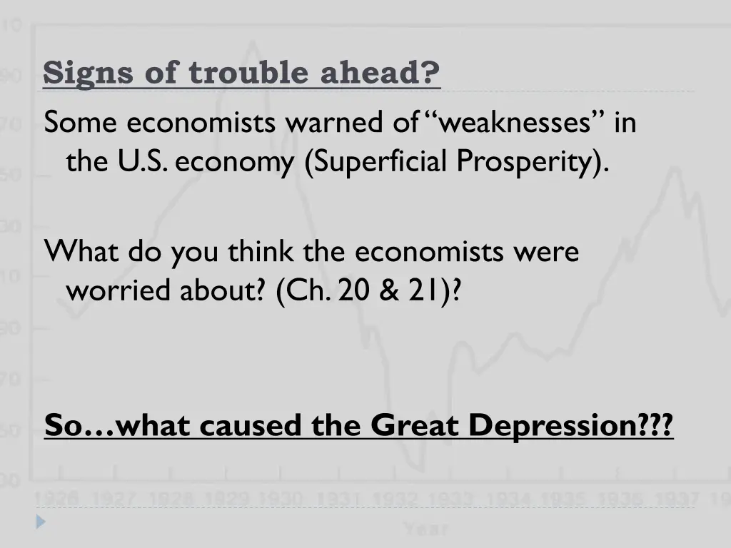 signs of trouble ahead some economists warned