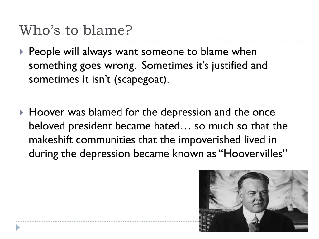 who s to blame