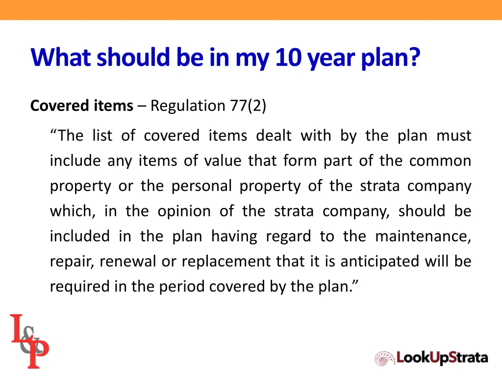 what should be in my 10 year plan 3