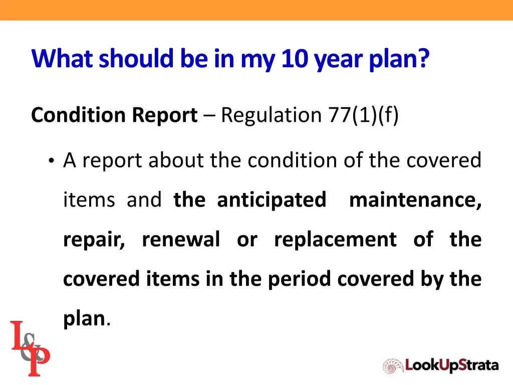 what should be in my 10 year plan 5
