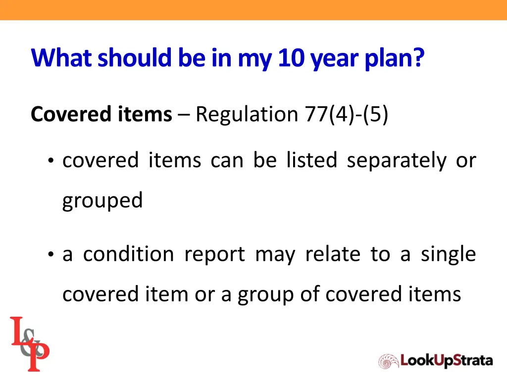 what should be in my 10 year plan 6