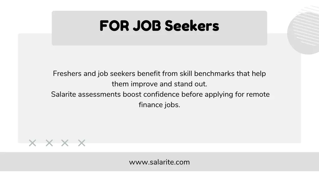 for job seekers