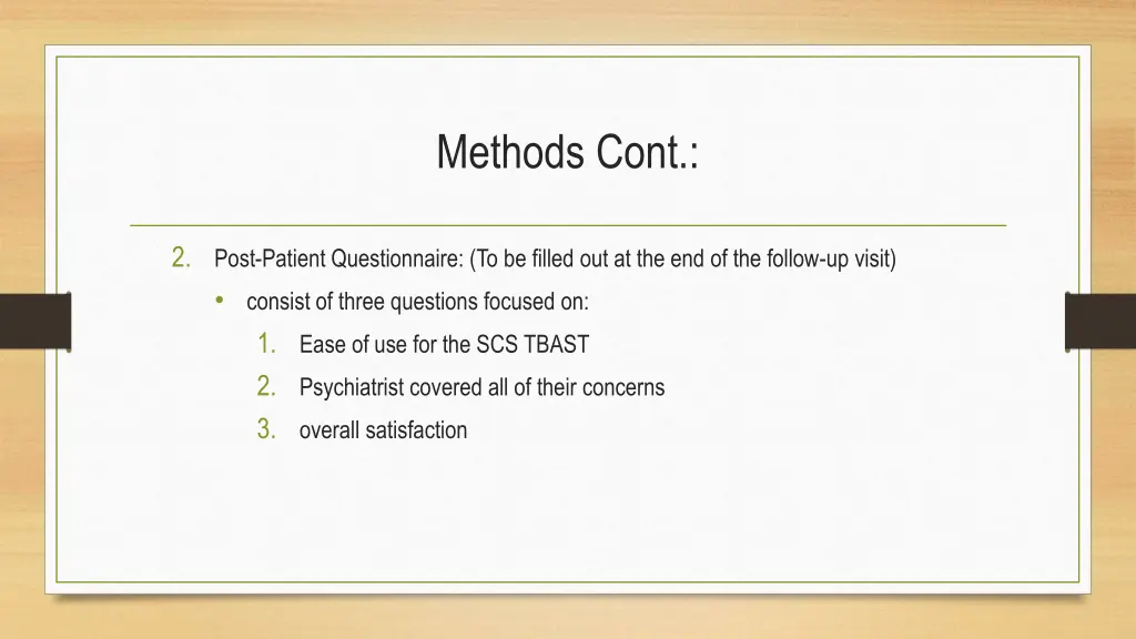 methods cont 1