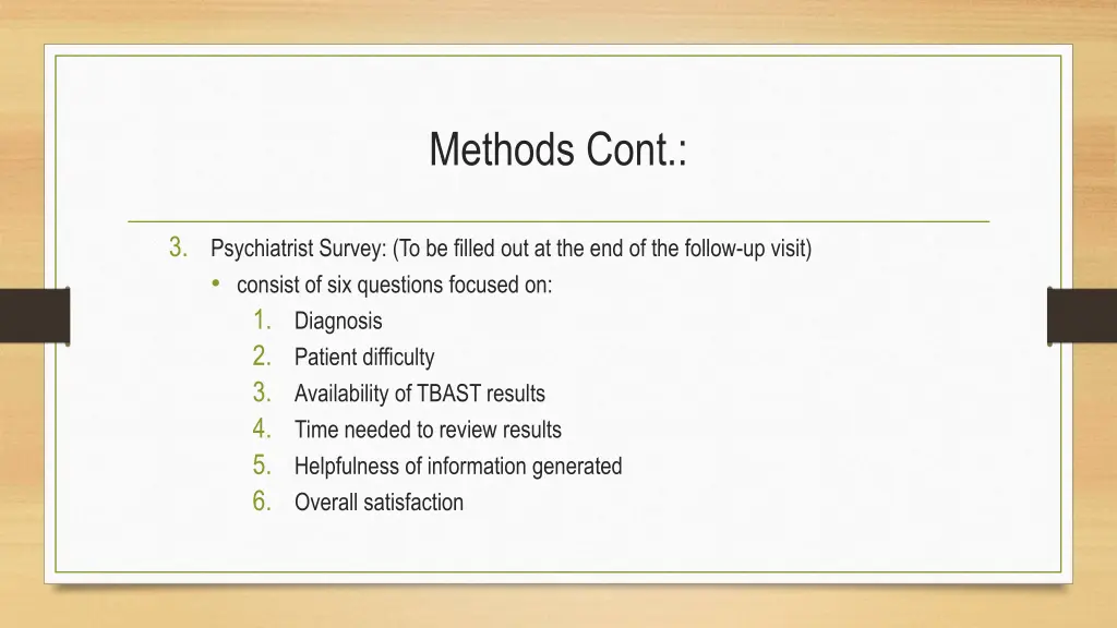 methods cont 2