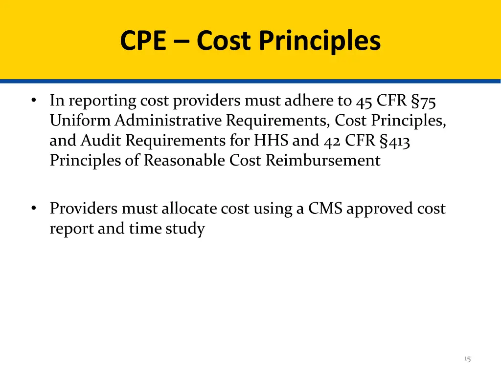 cpe cost principles