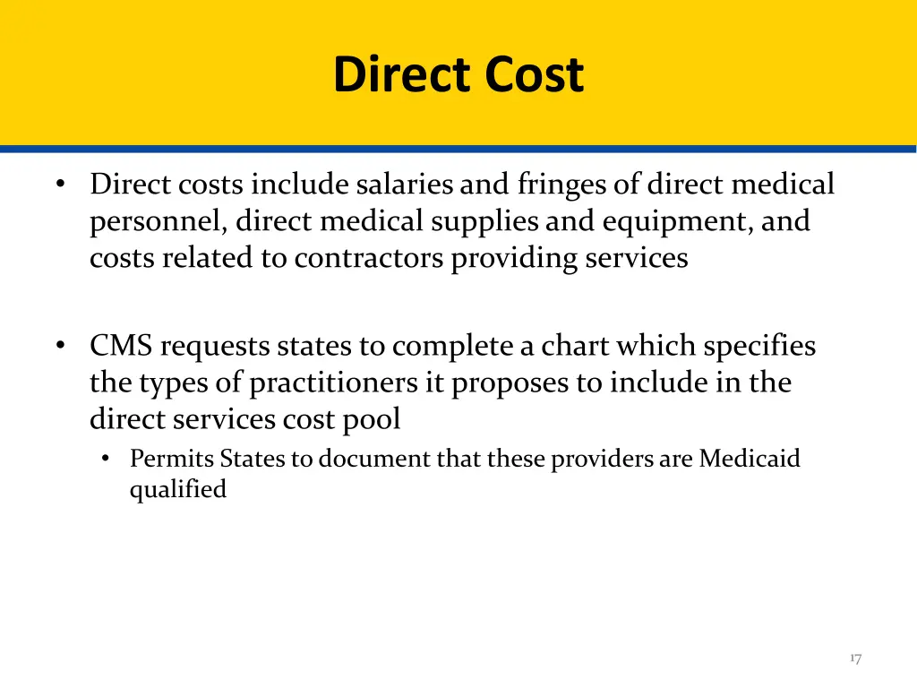 direct cost