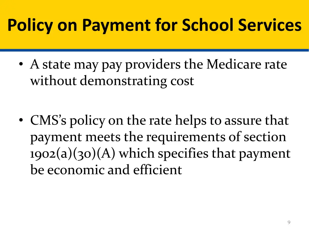 policy on payment for school services 1