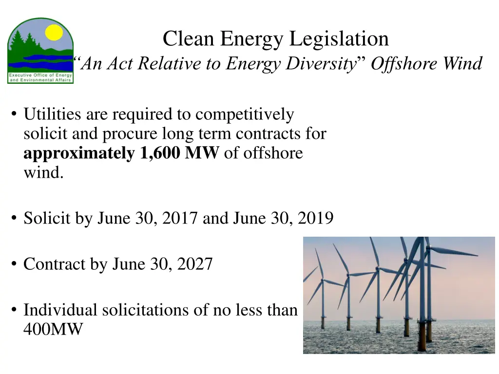 clean energy legislation an act relative 2