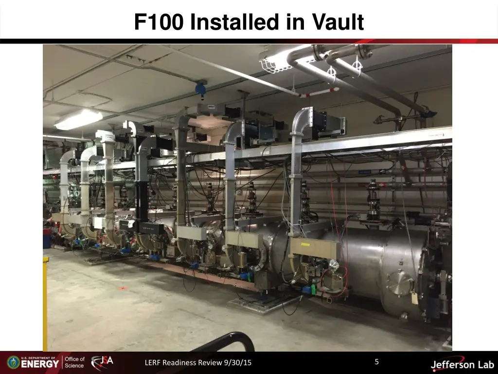 f100 installed in vault