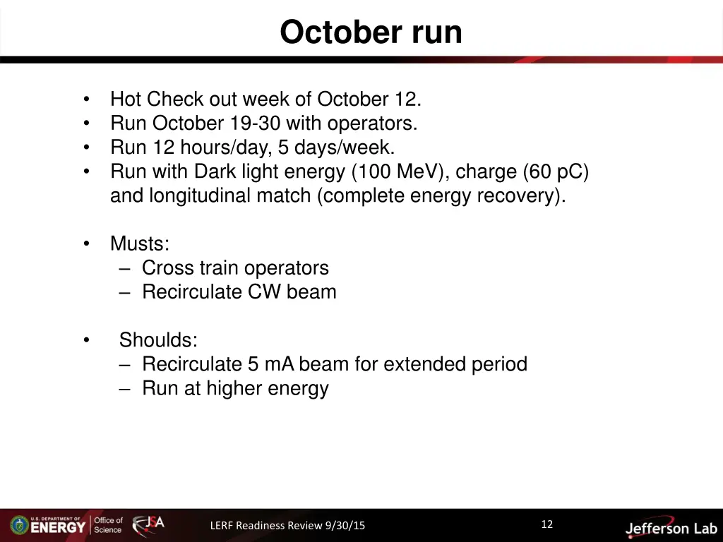october run