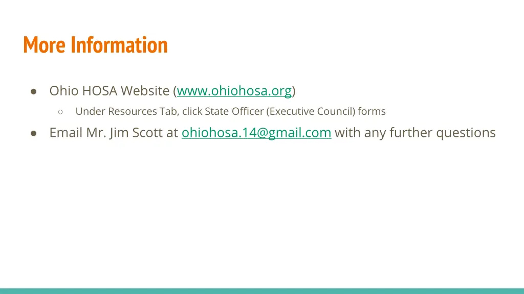 more information