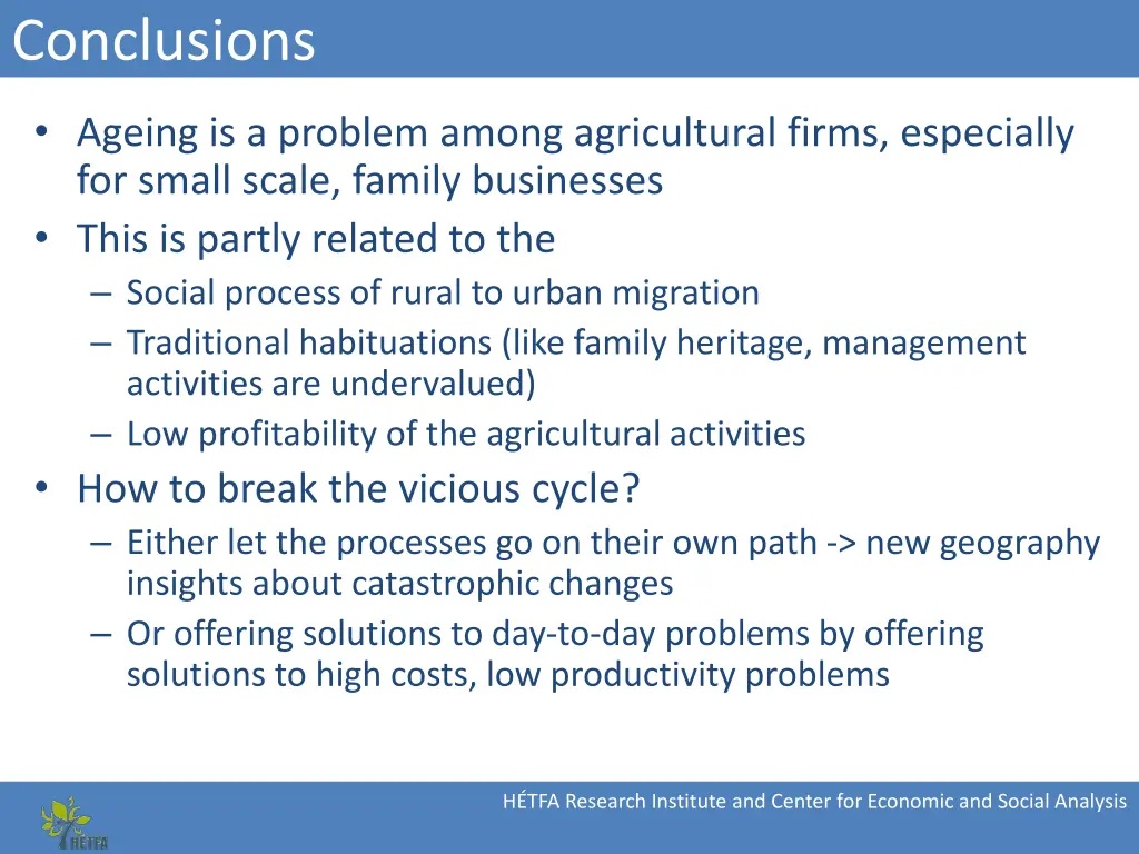 conclusions