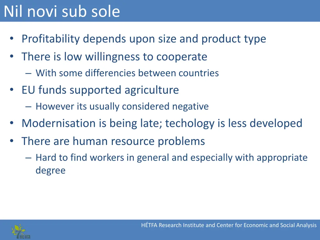 nil novi sub sole