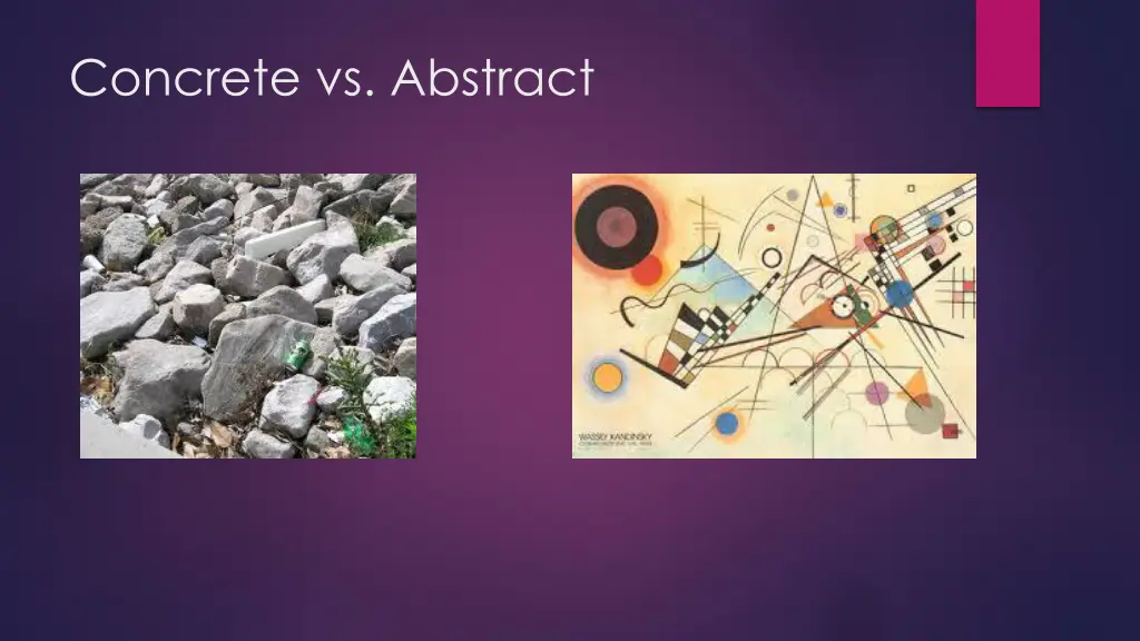concrete vs abstract