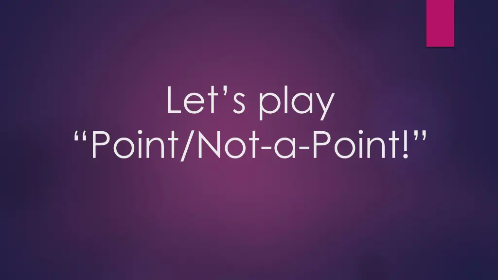 let s play