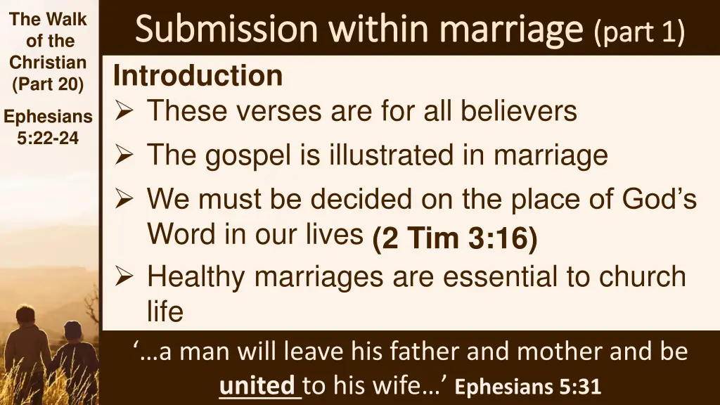 the walk of the christian part 20 1
