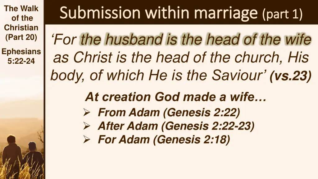the walk of the christian part 20 7