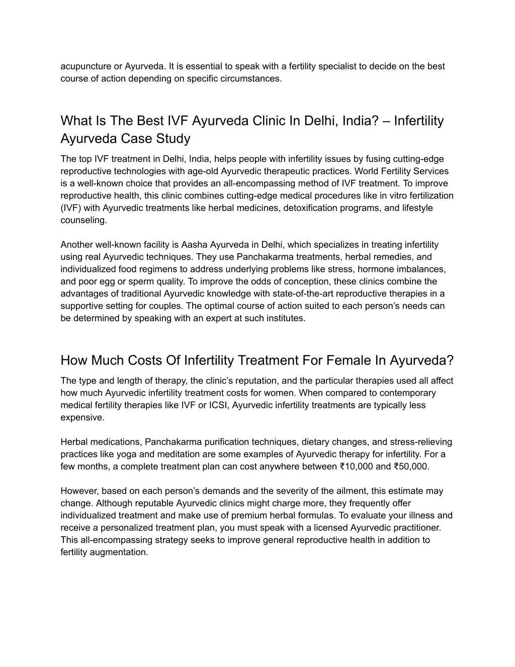 acupuncture or ayurveda it is essential to speak