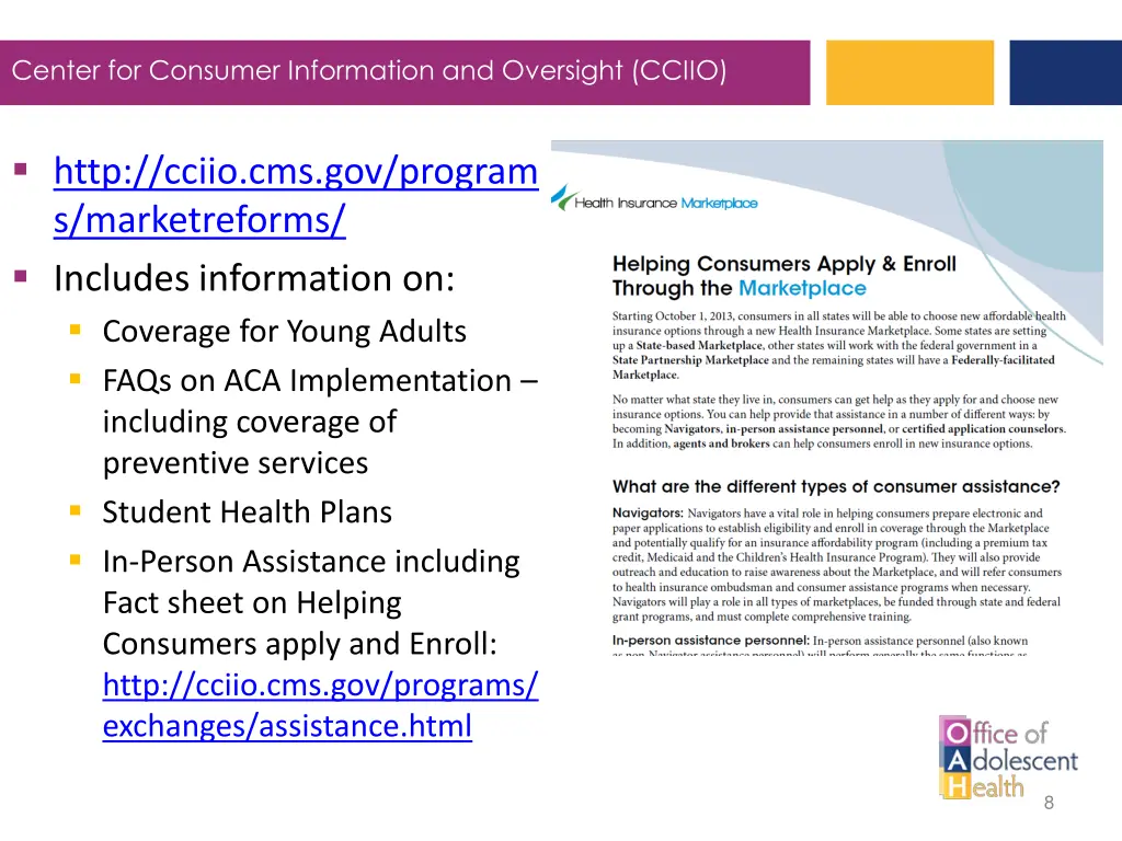 center for consumer information and oversight