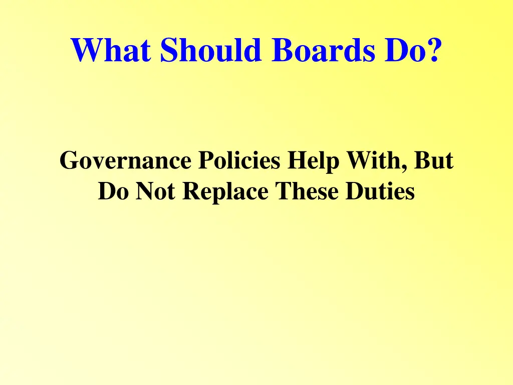 what should boards do 2
