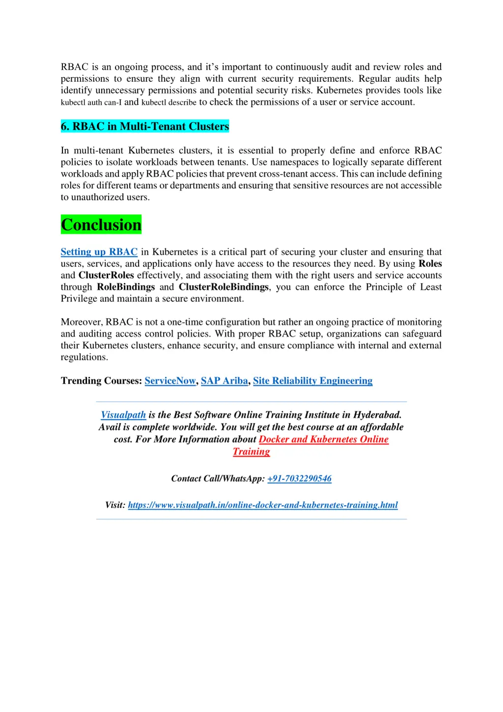 rbac is an ongoing process and it s important