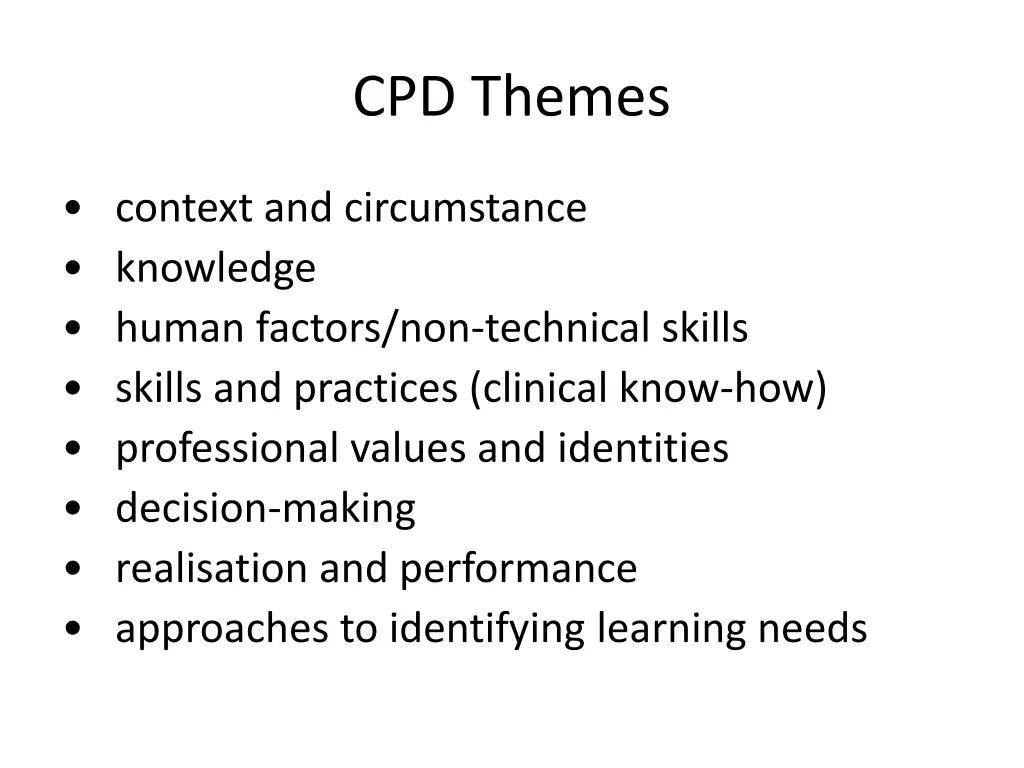 cpd themes