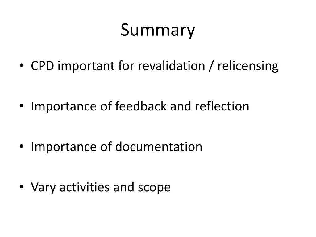 summary