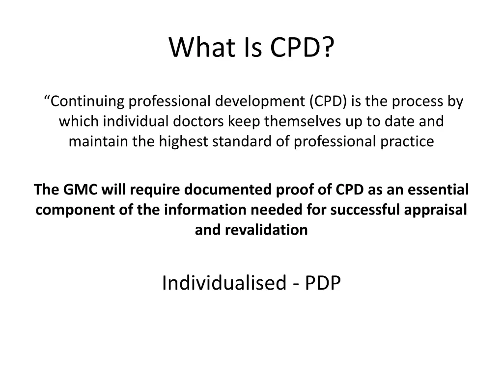 what is cpd 1