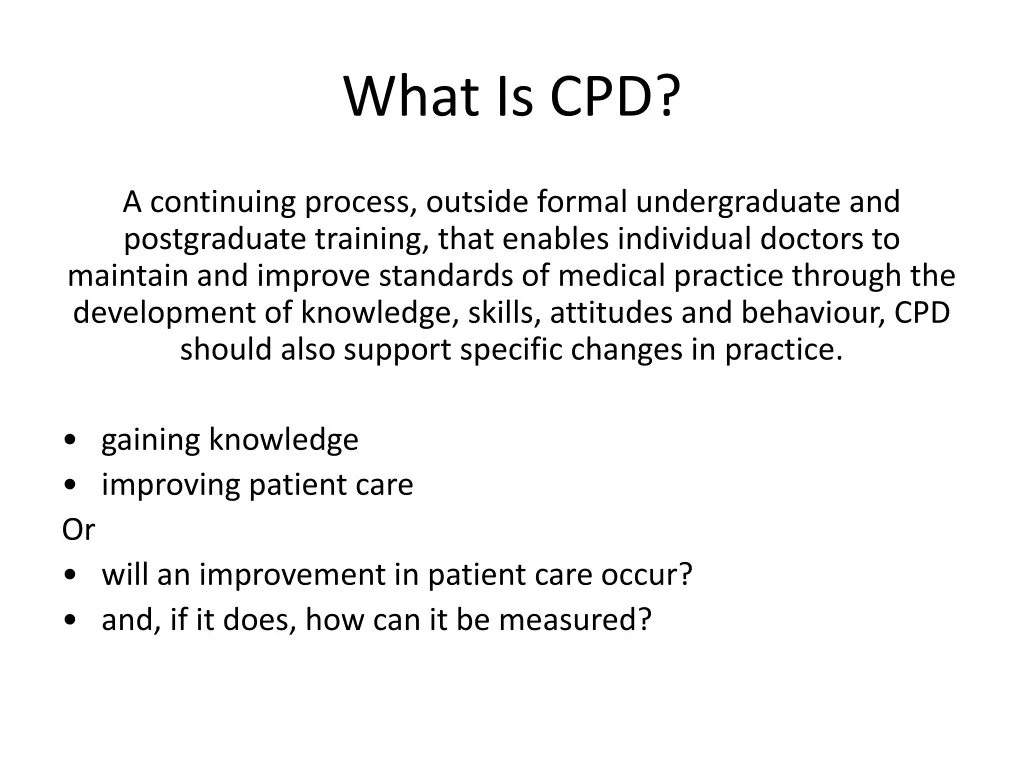 what is cpd