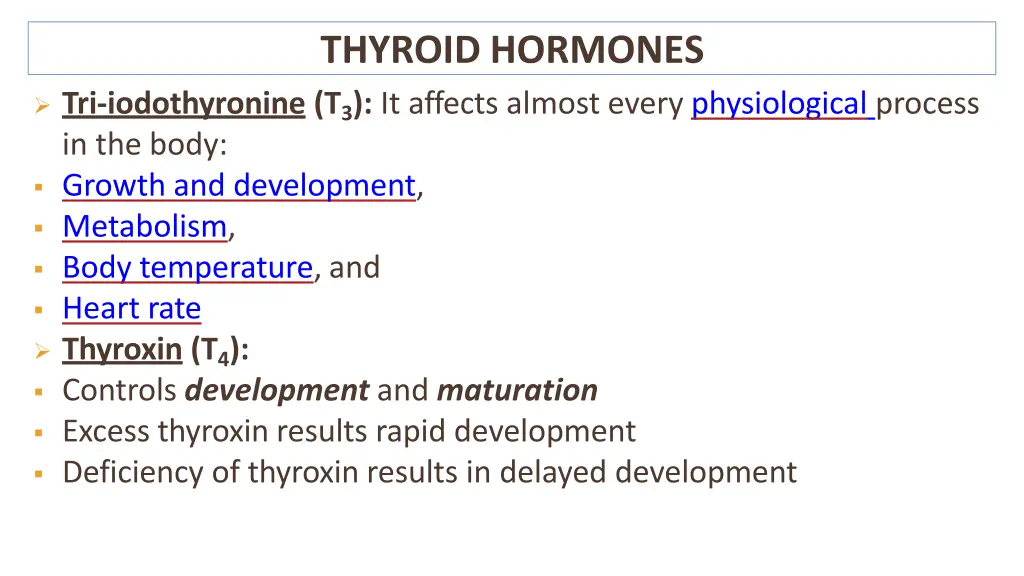 thyroid hormones
