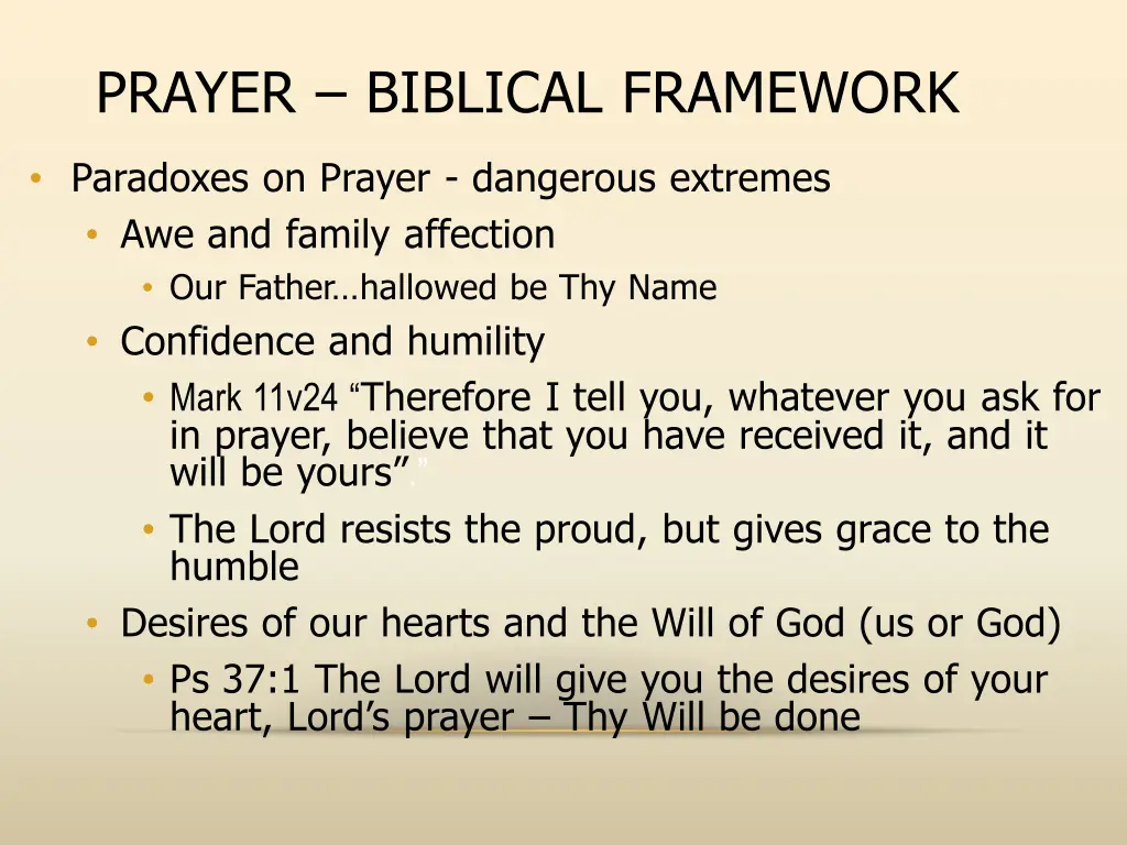 prayer biblical framework