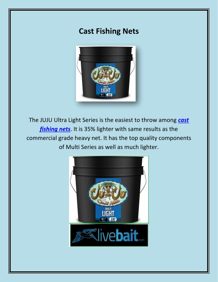 cast fishing nets
