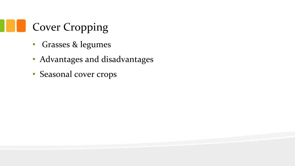 cover cropping