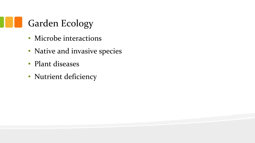 garden ecology