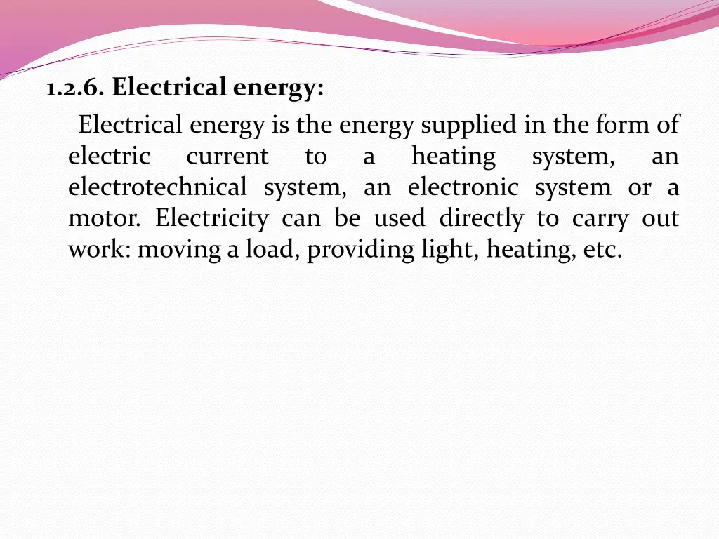 1 2 6 electrical energy electrical energy