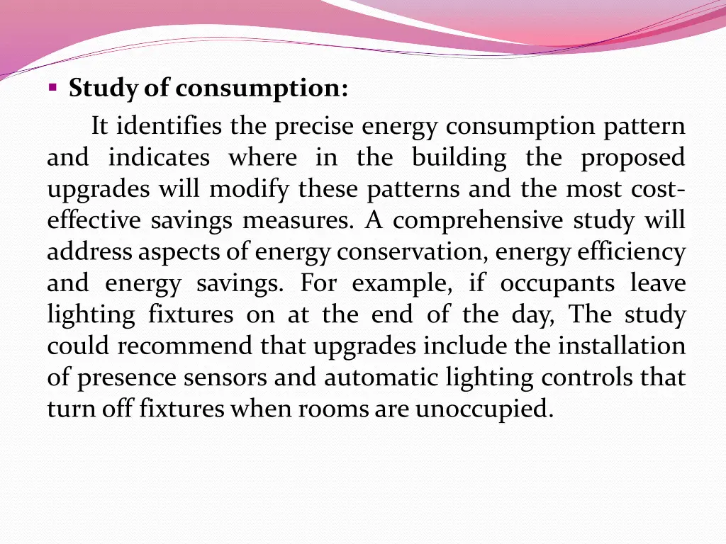 studyof consumption it identifies the precise