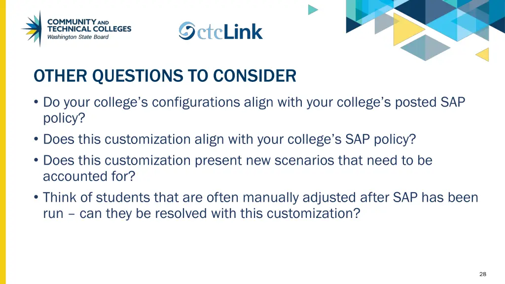 other questions to consider