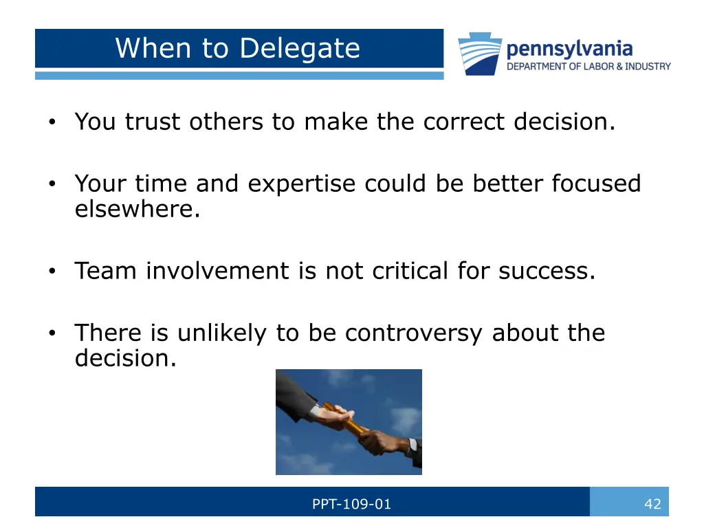 when to delegate