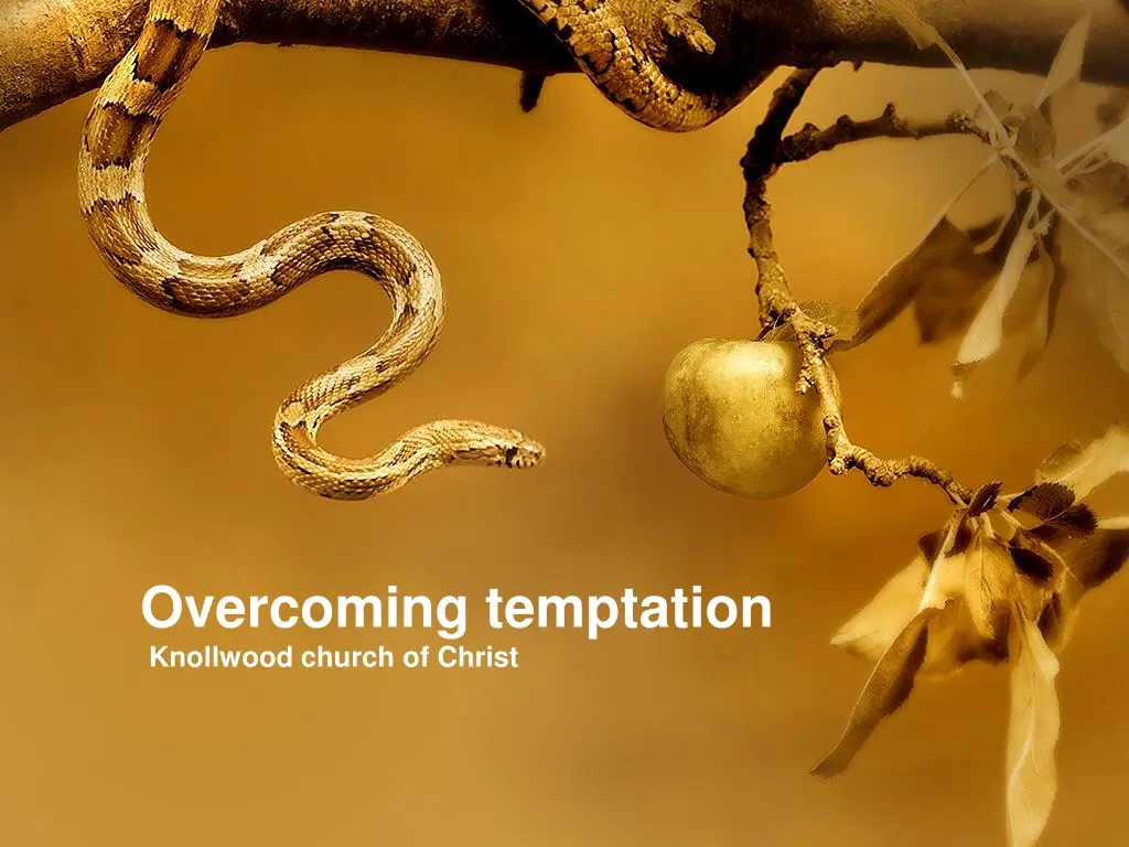 overcoming temptation knollwood church of christ