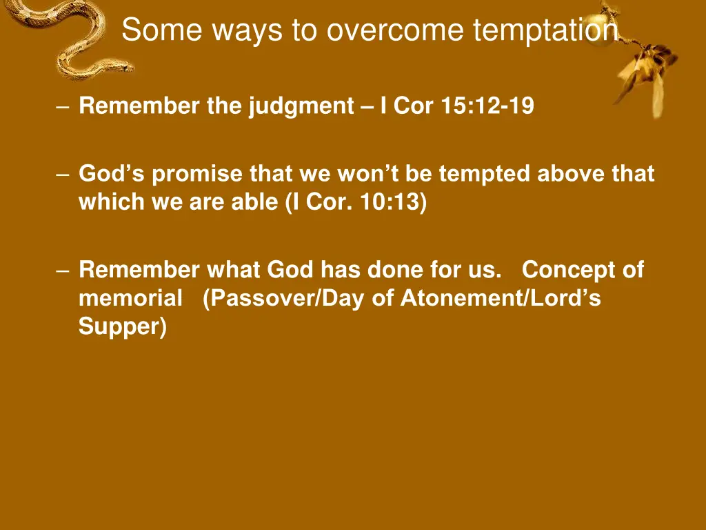 some ways to overcome temptation