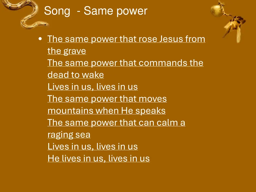 song same power