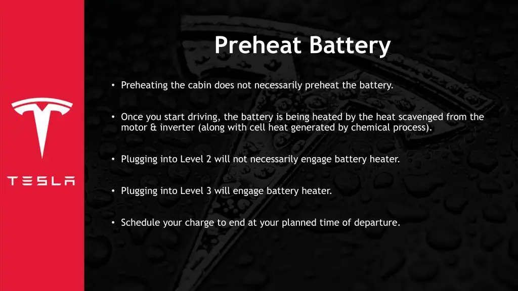 preheat battery