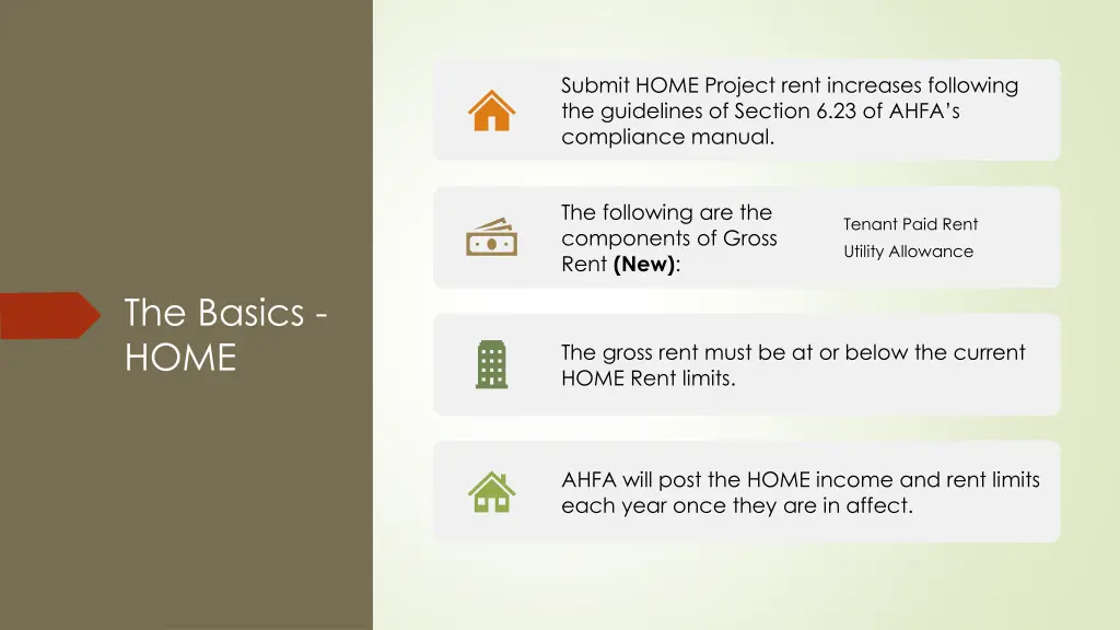 submit home project rent increases following