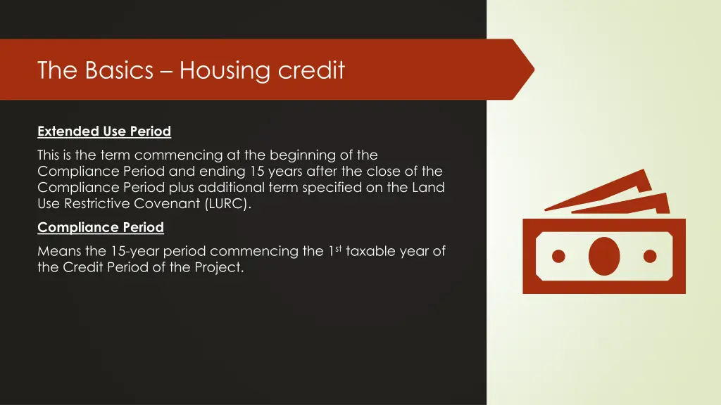 the basics housing credit