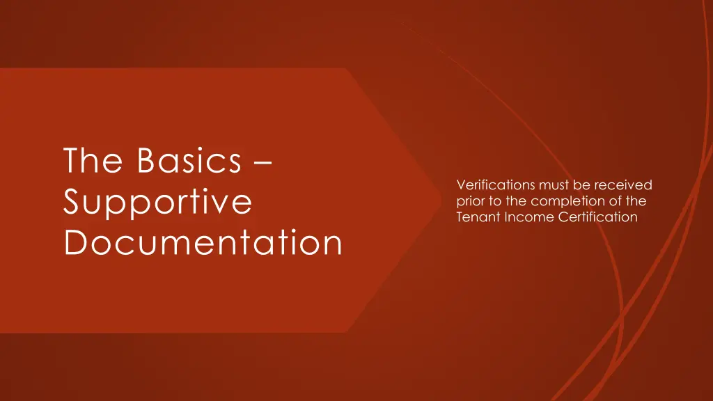 the basics supportive documentation 1