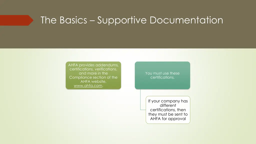the basics supportive documentation 2