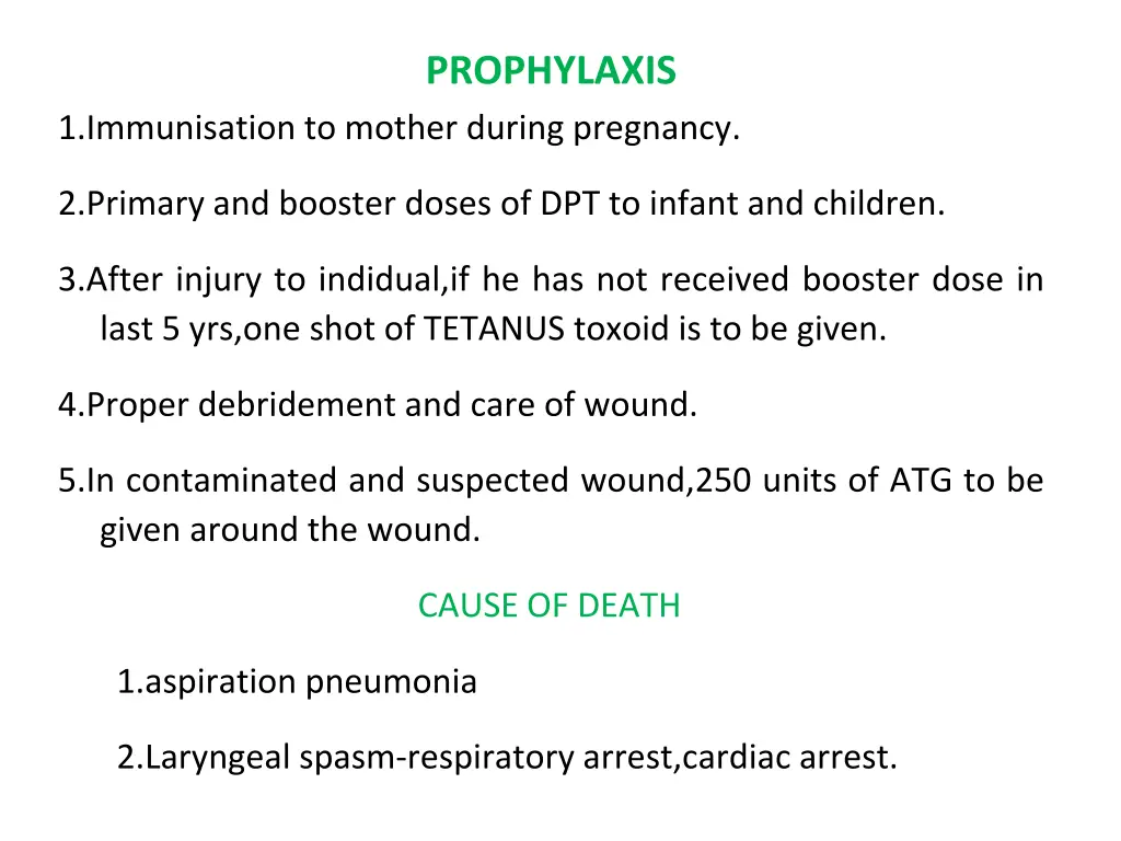 prophylaxis 1