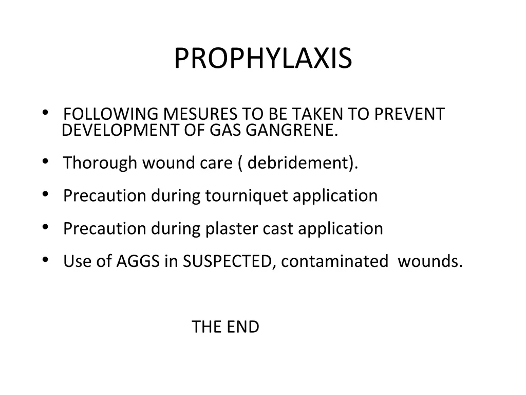 prophylaxis