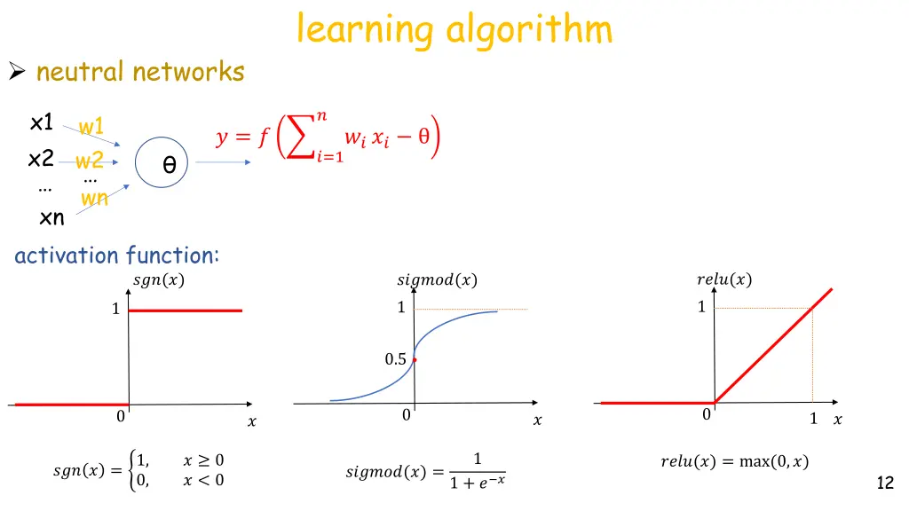 learning algorithm 2